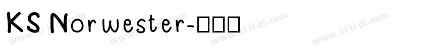 KS Norwester字体转换